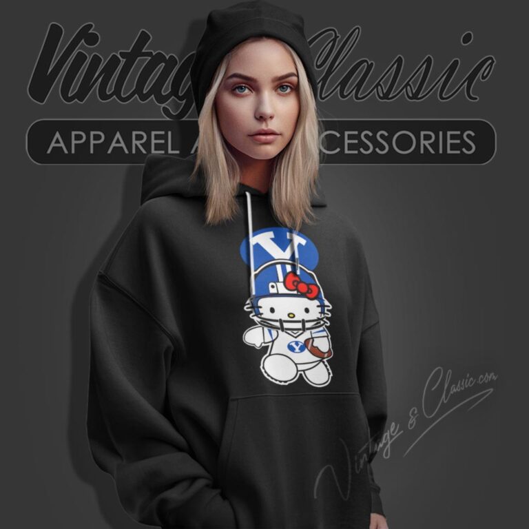 Byu Cougars Hello Kitty Hoodie Byu Cougars Hello Kitty Hoodie
