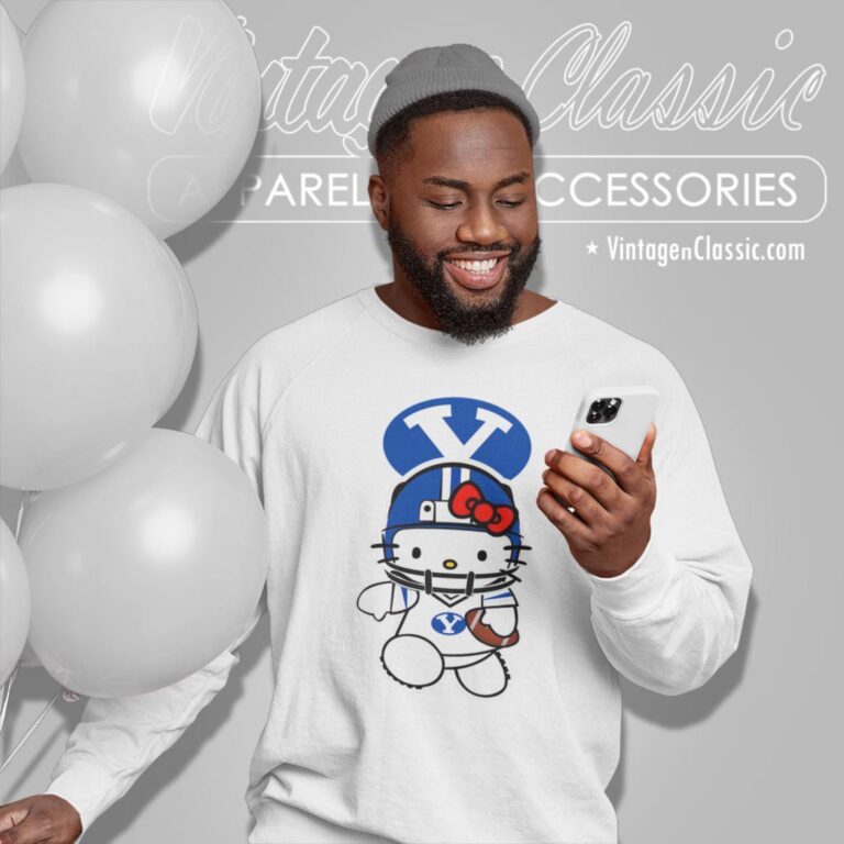 Byu Cougars Hello Kitty Sweatshirt Byu Cougars Hello Kitty Sweatshirt