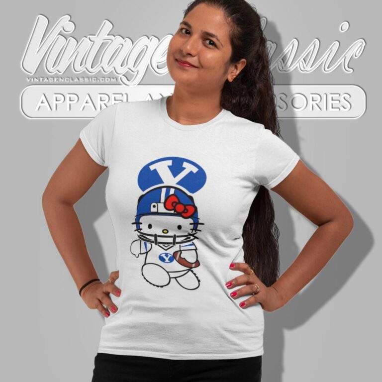 Byu Cougars Hello Kitty Women T Shirt Byu Cougars Hello Kitty Women T Shirt