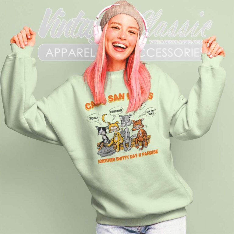 Cabo San Lucas Cats Tequila Sweatshirt Cabo San Lucas Cats Tequila Sweatshirt