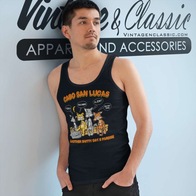 Cabo San Lucas Cats Tequila Tank Top Racerback Cabo San Lucas Cats Tequila Tank Top Racerback