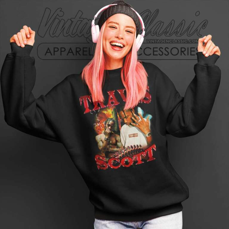 Cactus Jack Travis Scott Rapper Music Poster Sweatshirt Cactus Jack Travis Scott Rapper Music Poster Sweatshirt