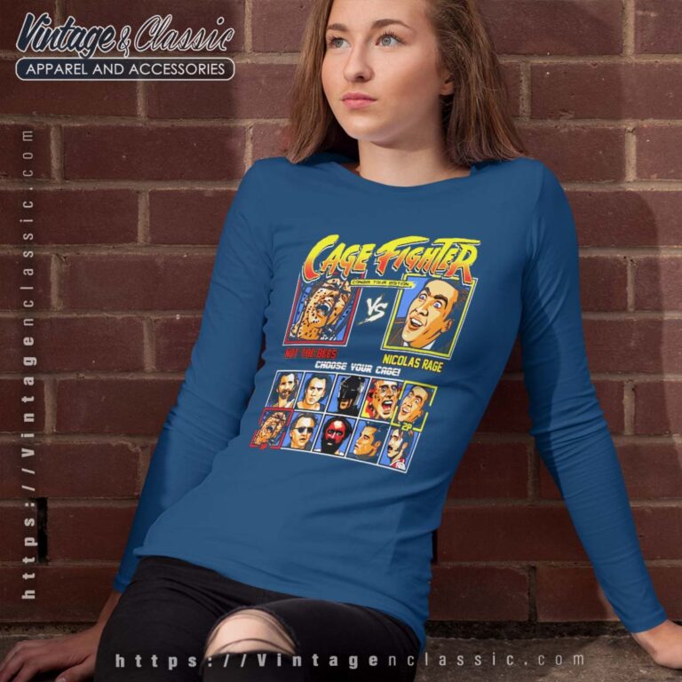 Cage Fighter Shirt Not The Bees Vs Nicolas Rage Longsleeves Cage Fighter Shirt Not The Bees Vs Nicolas Rage Longsleeves