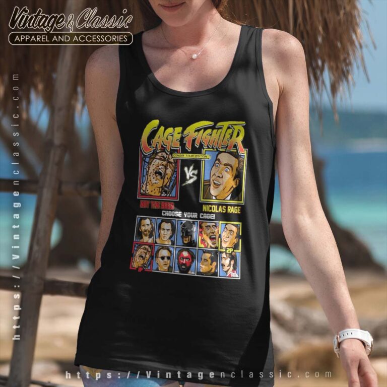 Cage Fighter Shirt Not The Bees Vs Nicolas Rage Tanktop Cage Fighter Shirt Not The Bees Vs Nicolas Rage Tanktop