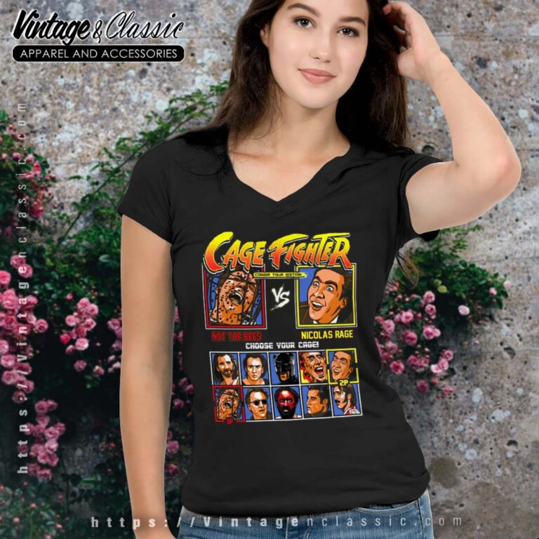 Cage Fighter Shirt Not The Bees Vs Nicolas Rage Vneck Cage Fighter Shirt Not The Bees Vs Nicolas Rage Vneck