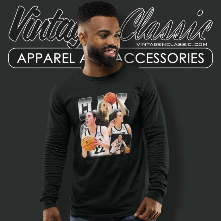 Caitlin Clark Iowa Basketball Long Sleeve Tee Caitlin Clark Iowa Basketball Long Sleeve Tee