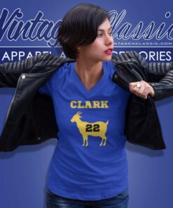 Caitlin Clark Iowa Hawkeyes Goat V Neck TShirt 1