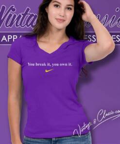 Caitlin Clark You Break It You Own It V Neck TShirt