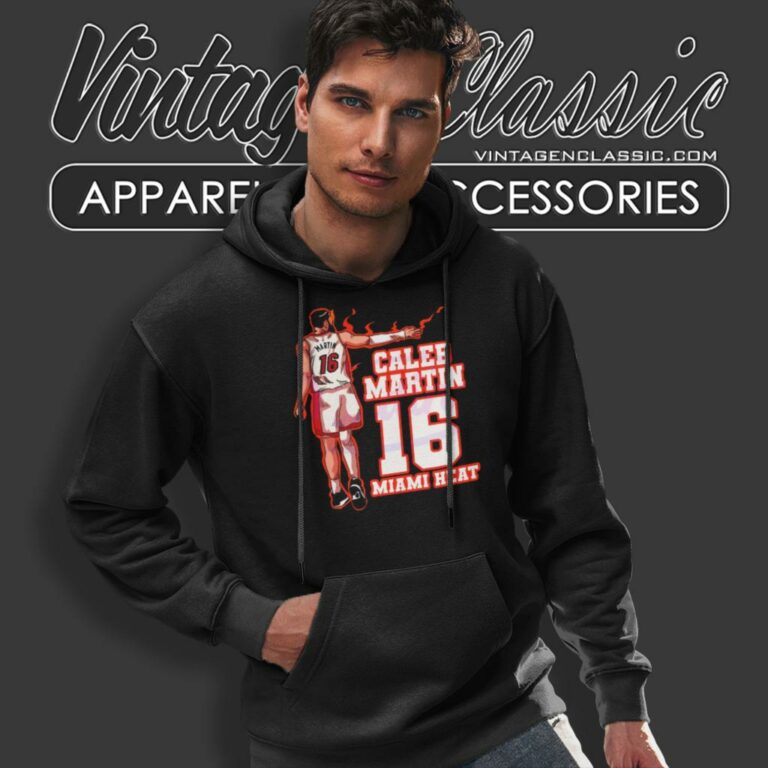 Caleb Martin 16 Miami Heat Hoodie Caleb Martin 16 Miami Heat Hoodie