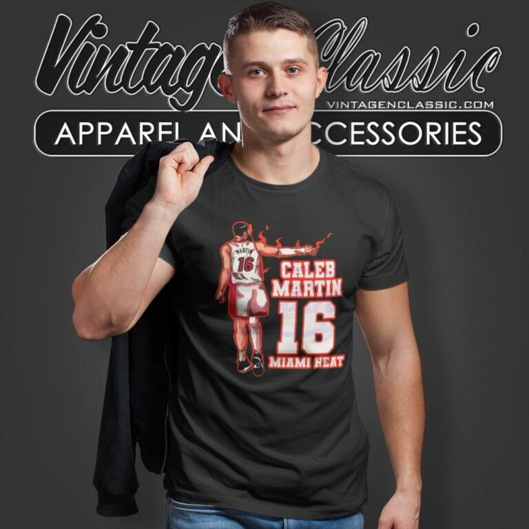 Caleb Martin 16 Miami Heat T Shirt Caleb Martin 16 Miami Heat T Shirt