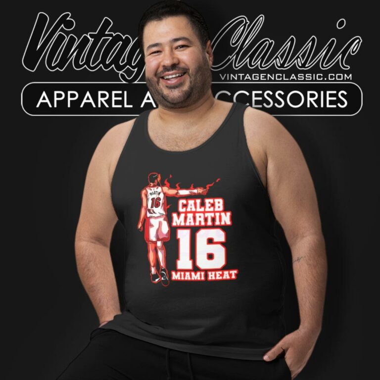 Caleb Martin 16 Miami Heat Tank Top Racerback Caleb Martin 16 Miami Heat Tank Top Racerback