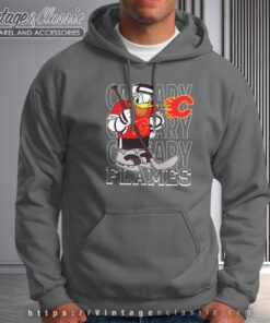 Calgary Flames Donald Duck Hockey Shirt Hoodie