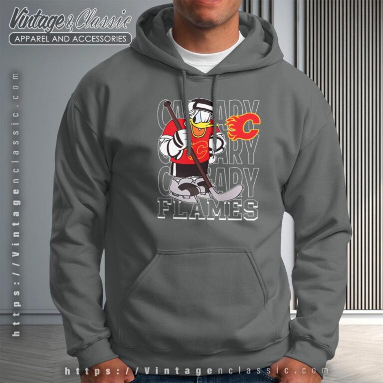 Calgary Flames Donald Duck Hockey Shirt Hoodie Calgary Flames Donald Duck Hockey Shirt Hoodie