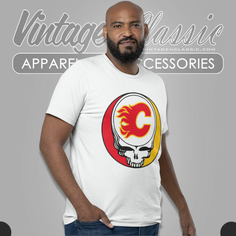 Calgary Flames Grateful Dead Steal Your Face T Shirt Calgary Flames Grateful Dead Steal Your Face T Shirt