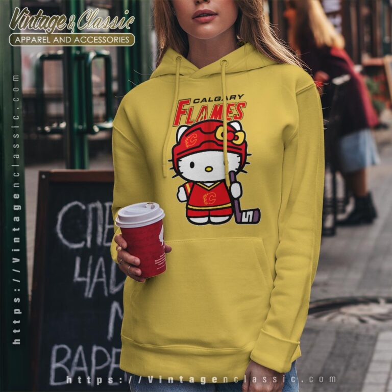 Calgary Flames Hello Kitty Shirt Hoodie Calgary Flames Hello Kitty Shirt Hoodie