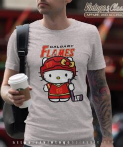 Calgary Flames Hello Kitty Shirt T shirt