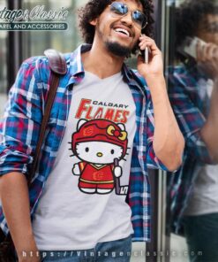 Calgary Flames Hello Kitty Shirt