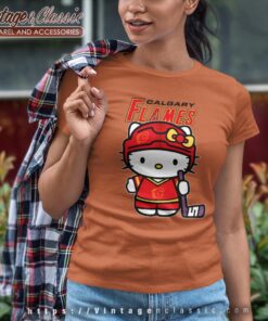 Calgary Flames Hello Kitty Shirt Women T shirt