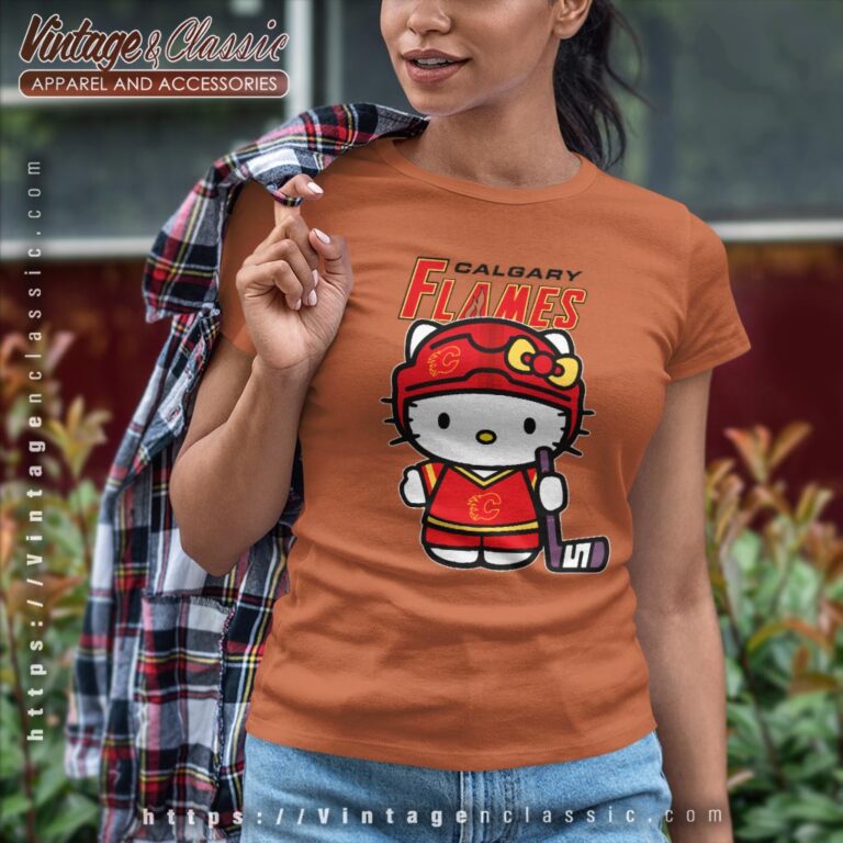 Calgary Flames Hello Kitty Shirt Women T shirt Calgary Flames Hello Kitty Shirt Women T shirt