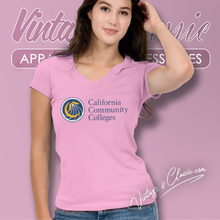 California Community Colleges System V Neck TShirt California Community Colleges System V Neck TShirt