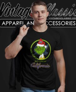 California Golden Bears Ncaa Christmas Grinch Shirt I Hate People But I Love My California T Shirt