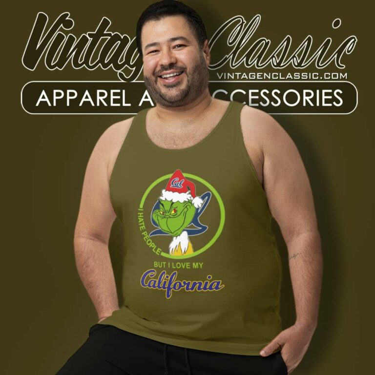 California Golden Bears Ncaa Christmas Grinch Shirt I Hate People But I Love My California Tank Top Racerback California Golden Bears Ncaa Christmas Grinch Shirt I Hate People But I Love My California Tank Top Racerback