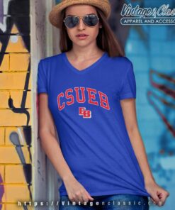 California State University East Bay Shirt 5 California State University East Bay V Neck TShirt