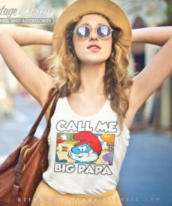 Call Me Big Papa Smurfs Tank Top Racerback