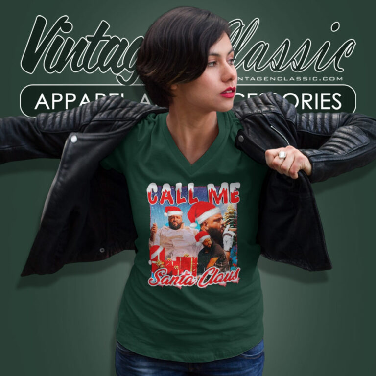 Call Me Santa Claus Dj Khaled Christmas V Neck TShirt Call Me Santa Claus Dj Khaled Christmas V Neck TShirt