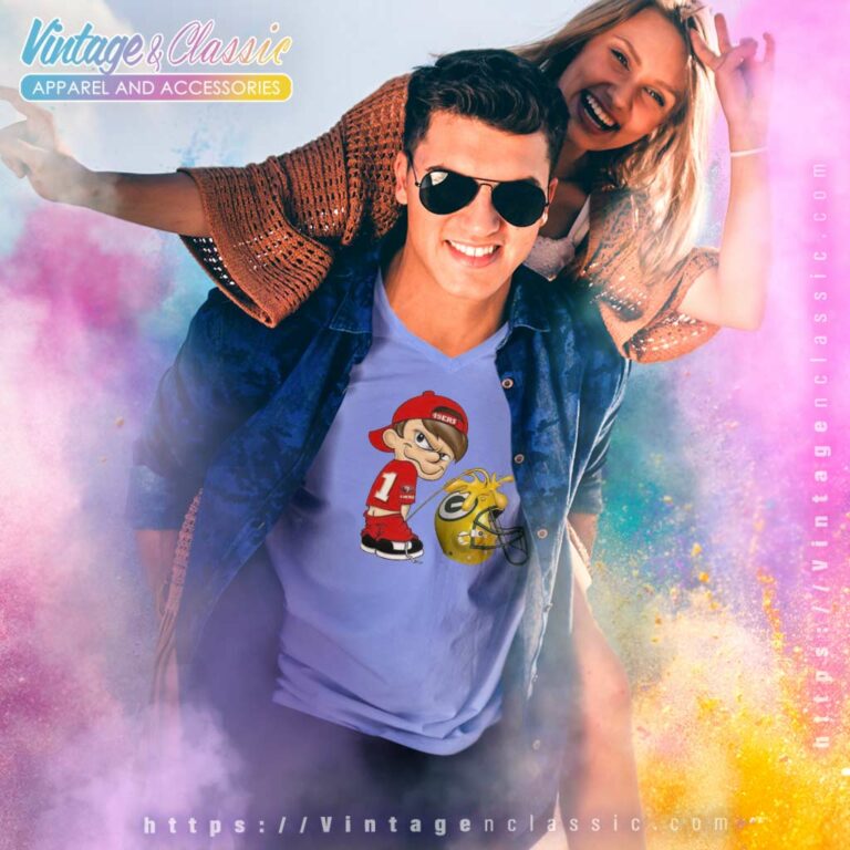 Calvin 49ers Shirt Pee Green Bay Packers V Neck TShirt Calvin 49ers Shirt Pee Green Bay Packers V Neck TShirt