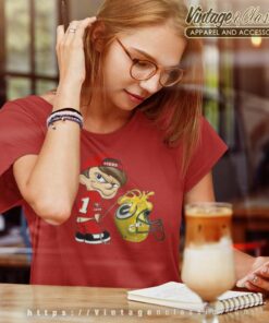 Calvin 49ers Shirt Pee Green Bay Packers Women TShirt