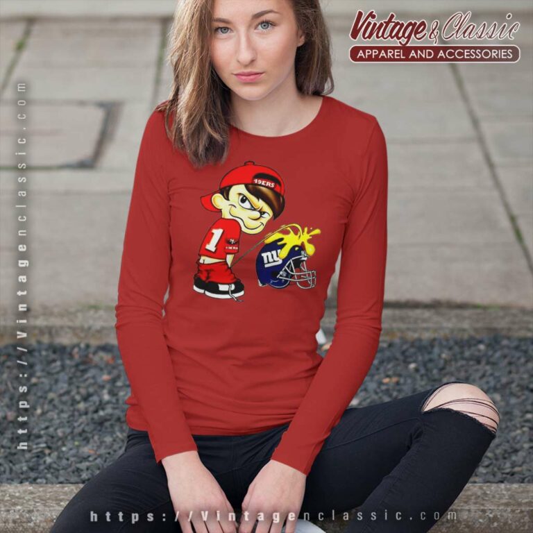 Calvin 49ers Shirt Pee New York Giants Long Sleeve Tee Calvin 49ers Shirt Pee New York Giants Long Sleeve Tee