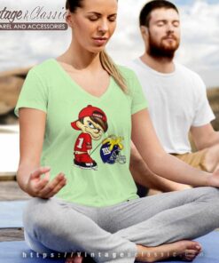 Calvin 49ers Shirt Pee New York Giants V Neck TShirt