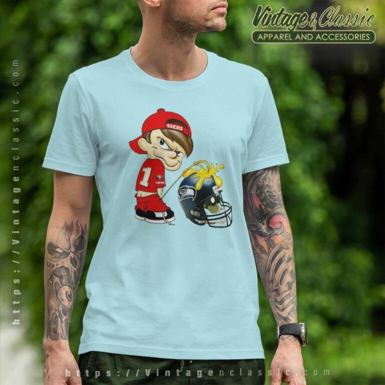 Calvin 49ers Shirt Pee Seattle Seahawks T Shirt Calvin 49ers Shirt Pee Seattle Seahawks T Shirt