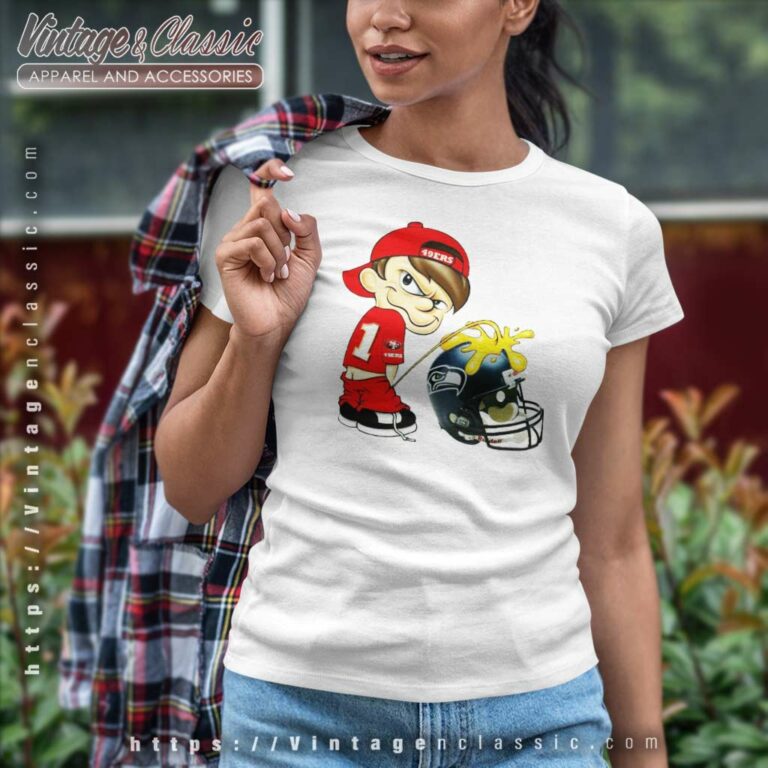 Calvin 49ers Shirt Pee Seattle Seahawks Women TShirt Calvin 49ers Shirt Pee Seattle Seahawks Women TShirt