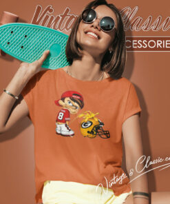 Calvin 49ers Shirt Peeing Green Bay Packers Women T Shirt