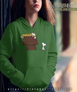 Calvin And Hobbes Tiger On Doghouse Snoopy Hoodie