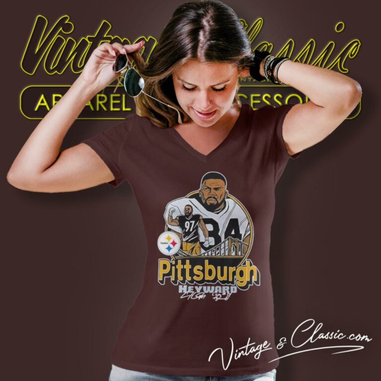 Cam Heyward Steelers Craig Heyward V Neck TShirt Cam Heyward Steelers Craig Heyward V Neck TShirt