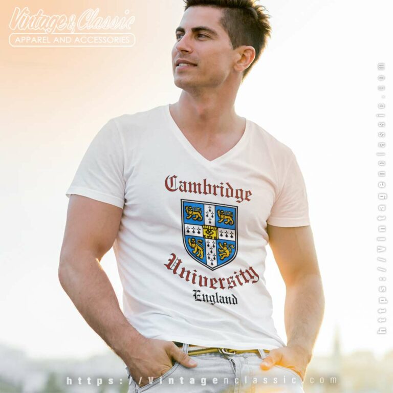 Cambridge University England V Neck TShirt Cambridge University England V Neck TShirt