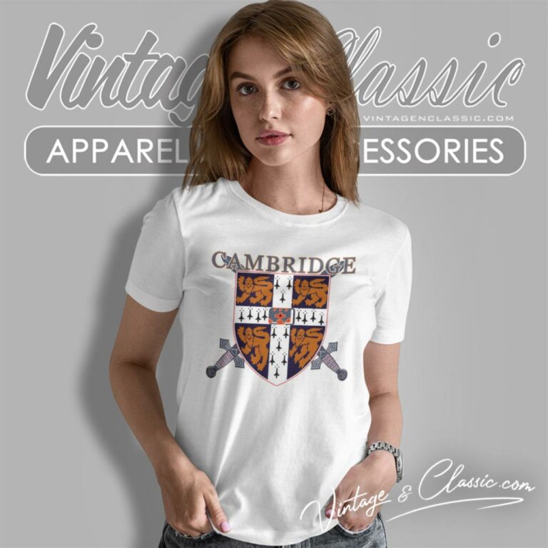 Cambridge University Logo Vintage Women T Shirt Cambridge University Logo Vintage Women T Shirt