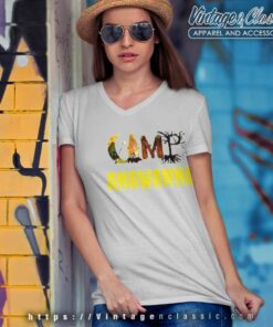 Camp Anawanna Shirt Salute Your Shorts Nickelodeon V Neck TShirt