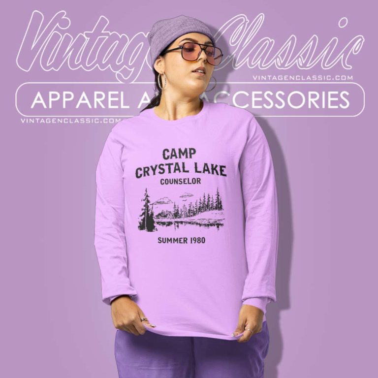 Camp Crystal Lake Shirt Friday The 13th Long Sleeve Tee Camp Crystal Lake Shirt Friday The 13th Long Sleeve Tee