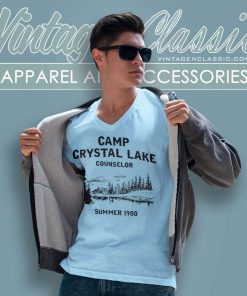 Camp Crystal Lake Shirt Friday The 13th V Neck TShirt
