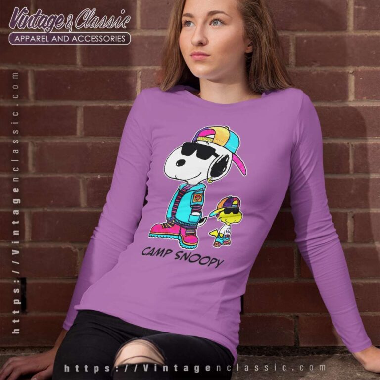 Vintage Camp Snoopy And Woodstock Long Sleeve Tee Vintage Camp Snoopy And Woodstock Long Sleeve Tee