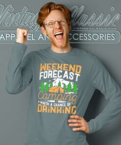 Camping With A Chance Of Drinking Long Sleeve Tee