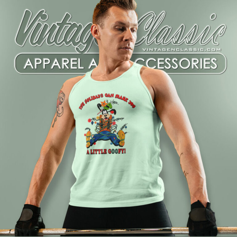 Can Make You A Little Goofy Christmas Ugly 1990s Disney World Tank Top Racerback Can Make You A Little Goofy Christmas Ugly 1990s Disney World Tank Top Racerback