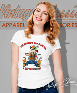 Can Make You A Little Goofy Christmas Ugly 1990s Disney World Women T Shirt