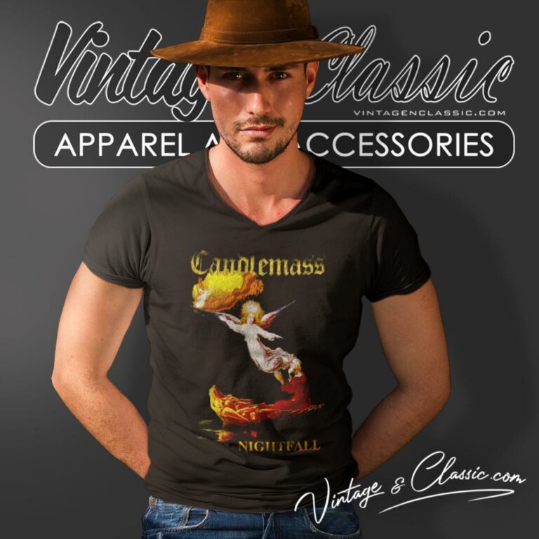 Candlemass Nightfall V Neck TShirt Candlemass Nightfall V Neck TShirt