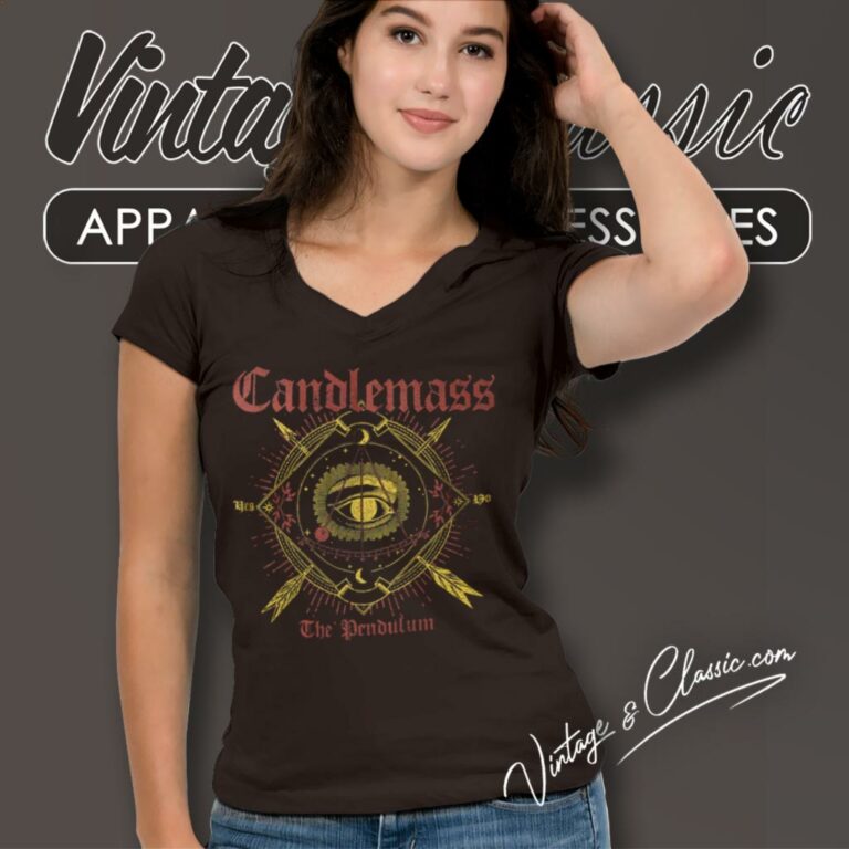 Candlemass Pendulum V Neck TShirt Candlemass Pendulum V Neck TShirt