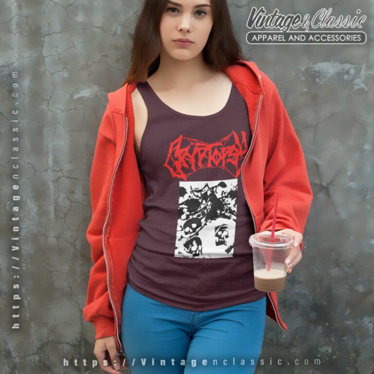 Cannibal Corpse Canadian Tour Tank Top Racerback Cannibal Corpse Canadian Tour Tank Top Racerback